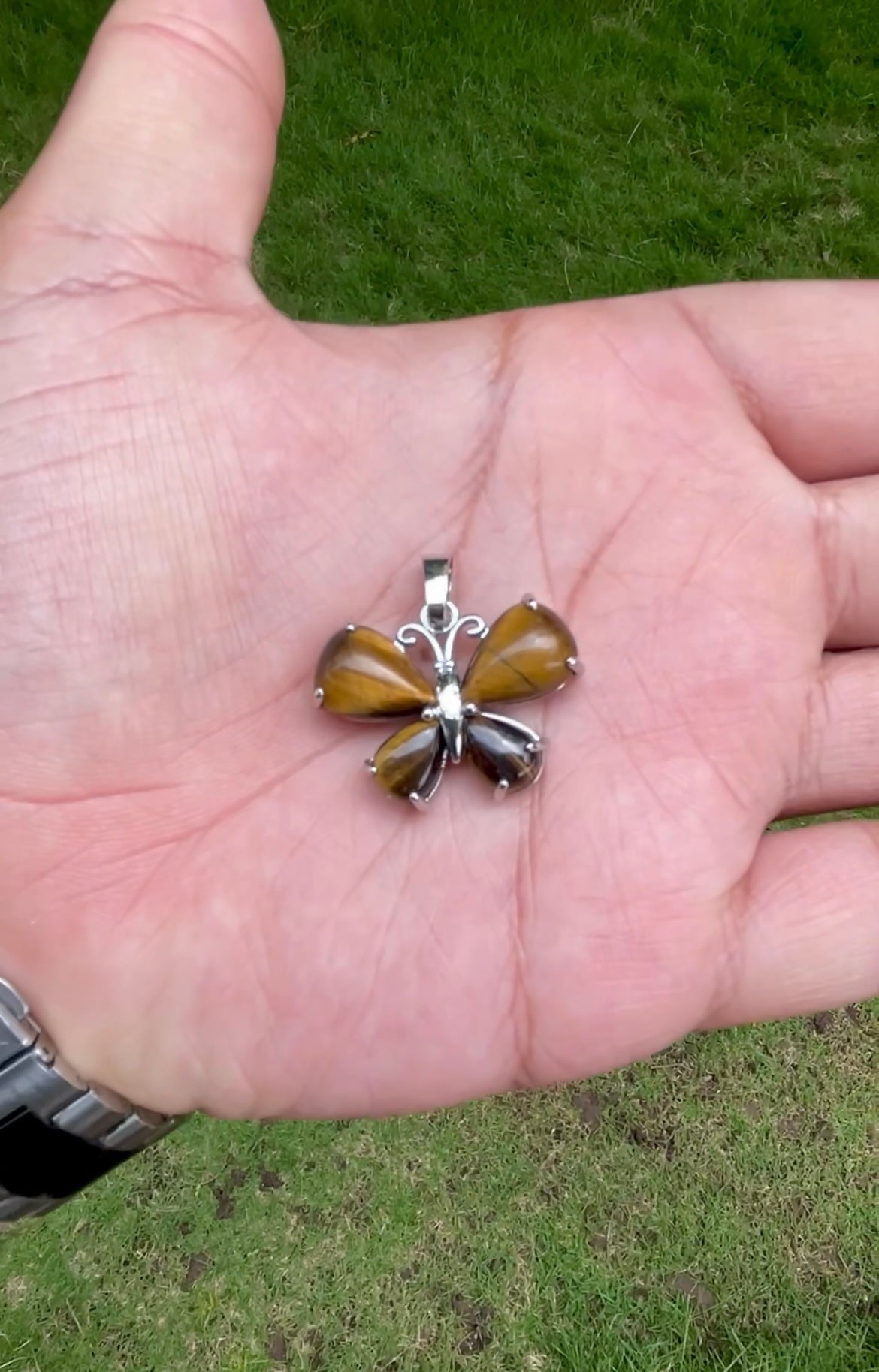 Tiger Eye Butterfly Pendant 🦋