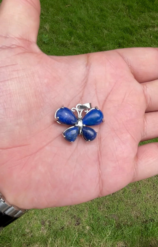 Lapis Lazuli Butterfly Pendant 🦋