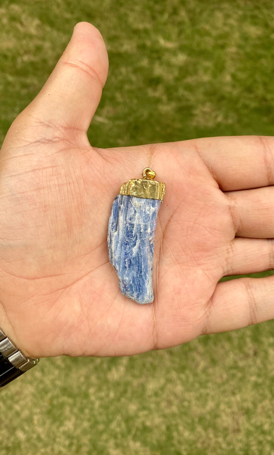 Kyanite Raw Rectangle Pendant GA-51