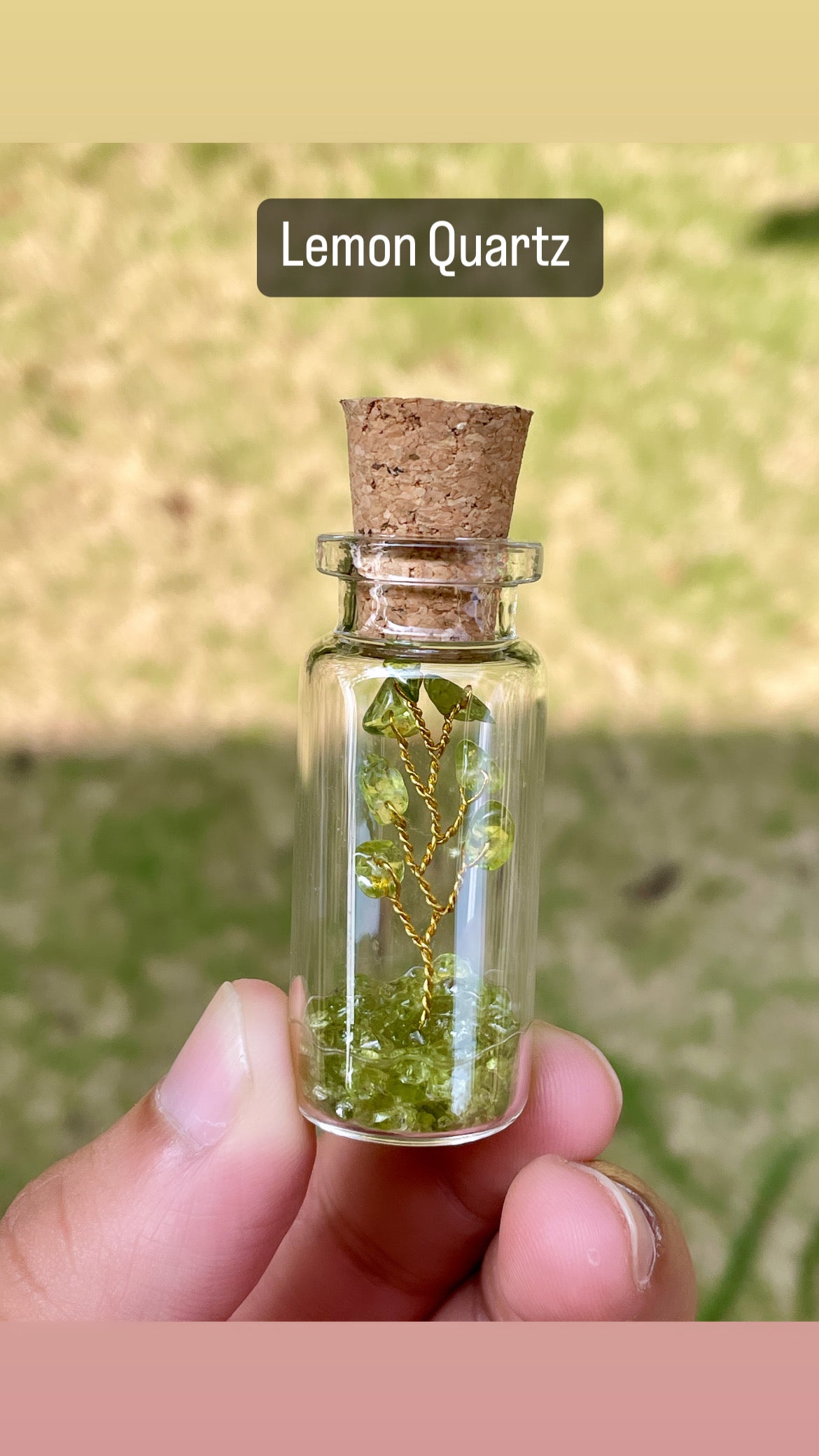 Lemon Quartz Tree Bottle