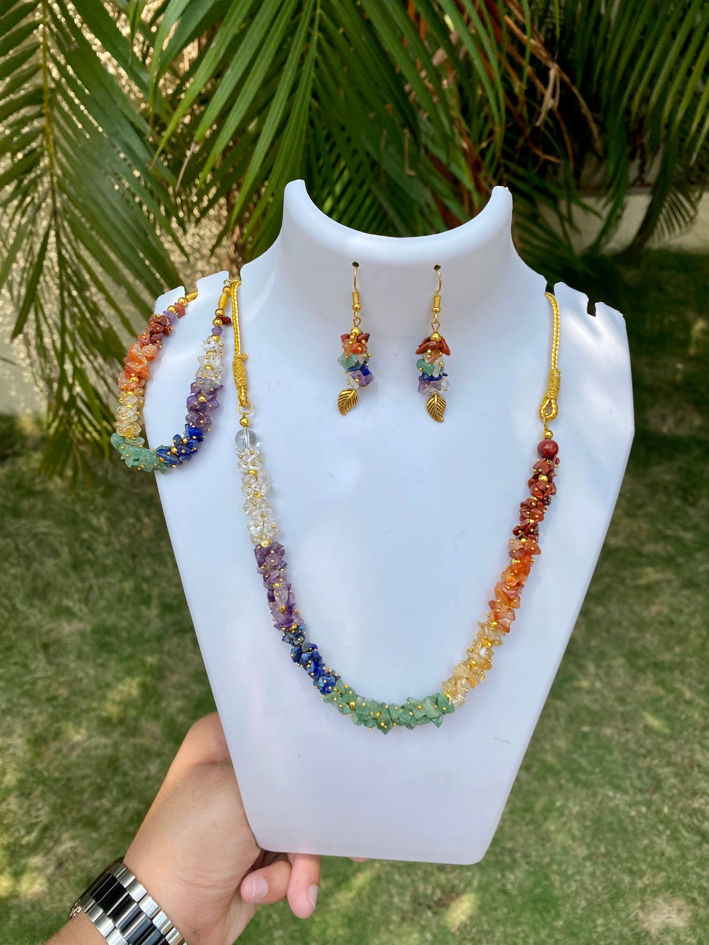 7 Chakra Necklace Set # B220