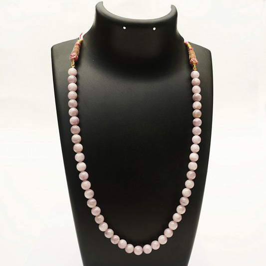 Kunzite  Necklace Dimond Cut  9 mm GA-121