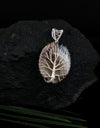 Brown Agate with Tree of Life Pendant GA-170
