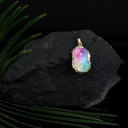 Solar quartz (Rainbow) Pendant GA-207