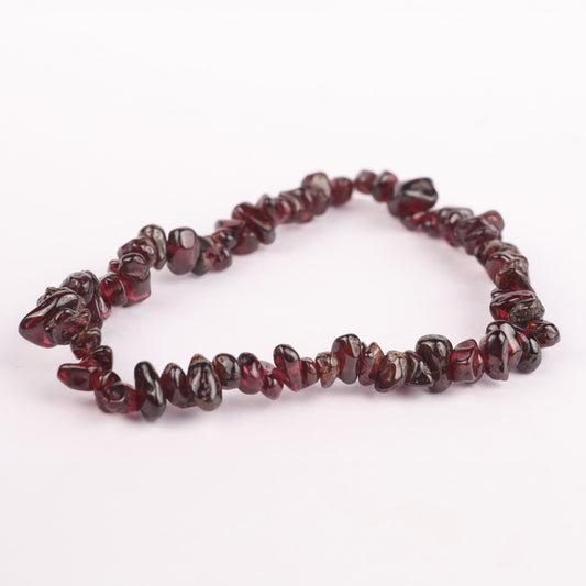 Red Garnet Chip Stone Bracelet  GA-238