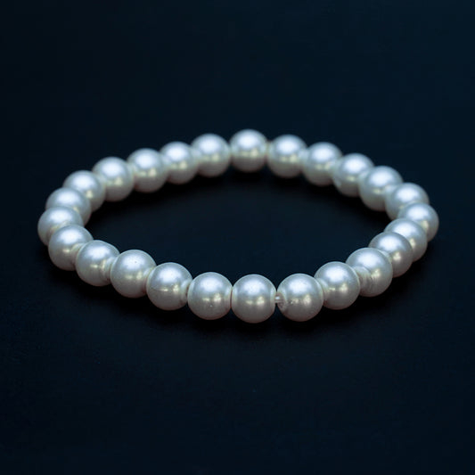 White Pearl Bracelet (8MM) GA-38