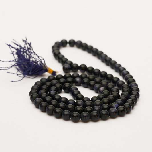 Blue Sun Stone 108 Beads Jaap Mala ( 8 mm) GA-80